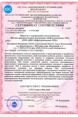 1. Сертификат Интергазсерт  СТО Газпром 9001